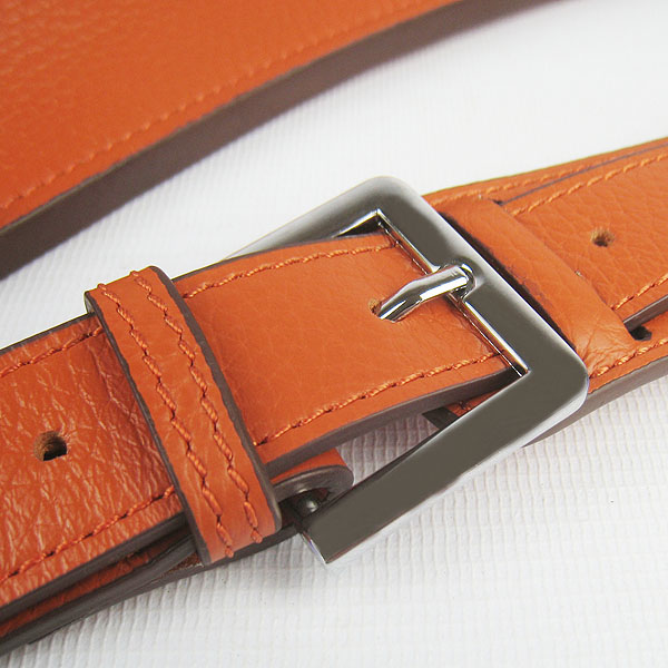 Replica Hermes Jypsiere Fjord Leather Messenger Bag Orange H6508 - 1:1 Copy - Click Image to Close